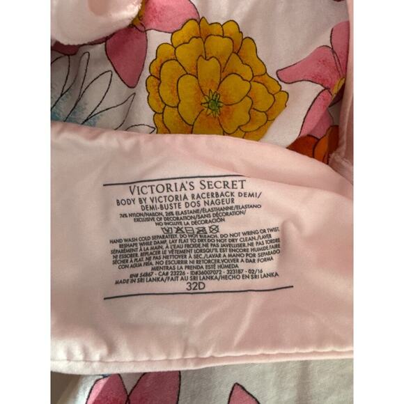 VICTORIAS SECRET RACERBACK demi bra 32D - Picture 3 of 4